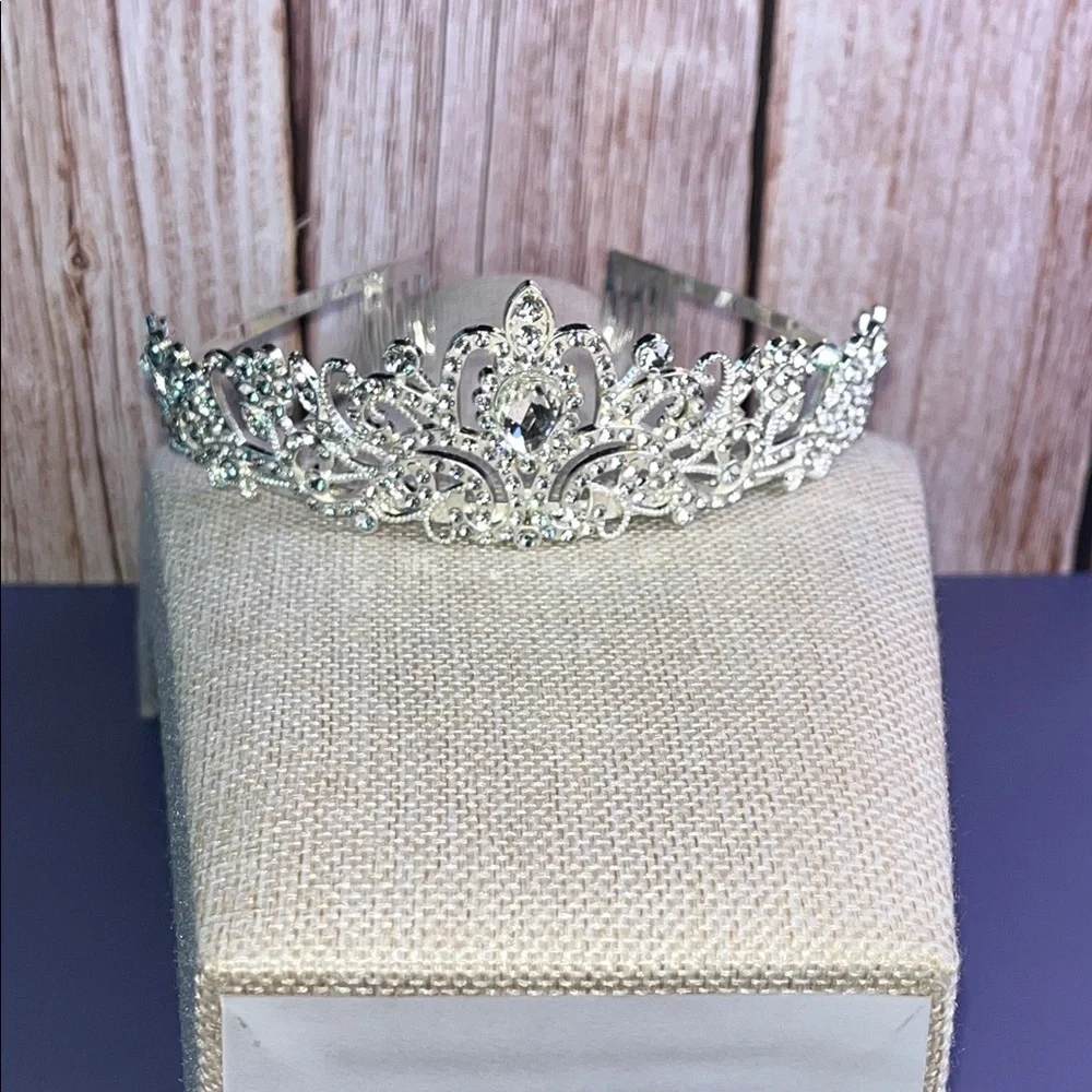 Elegant Silver & Rhinestone Tiara